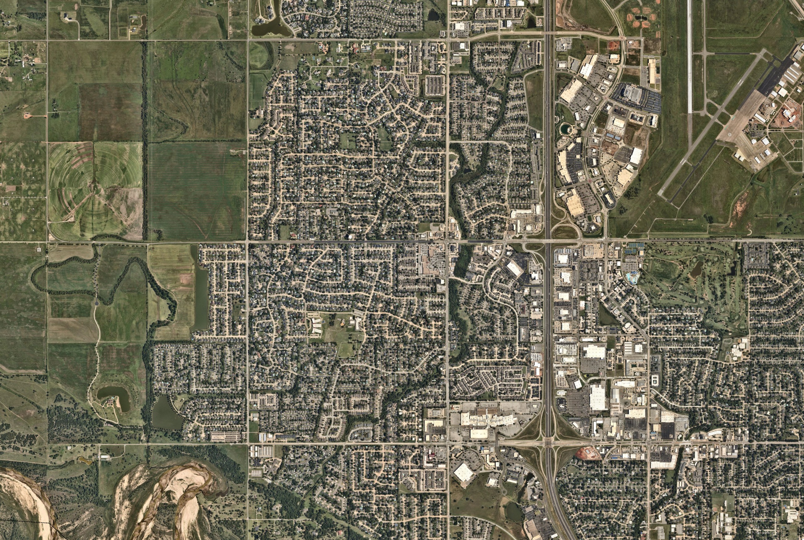 Aerial view of Brookhaven, Northwest Norman, Oklahoma